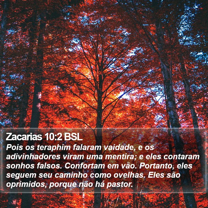 Zacarias 10:2 BSL Bible Study