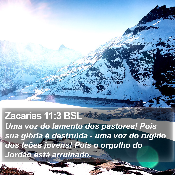 Zacarias 11:3 BSL Bible Study