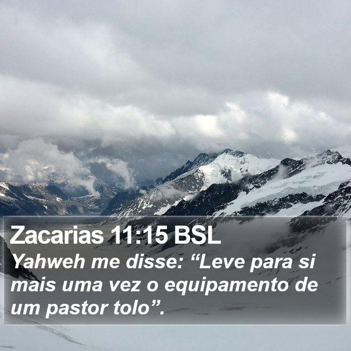 Zacarias 11:15 BSL Bible Study