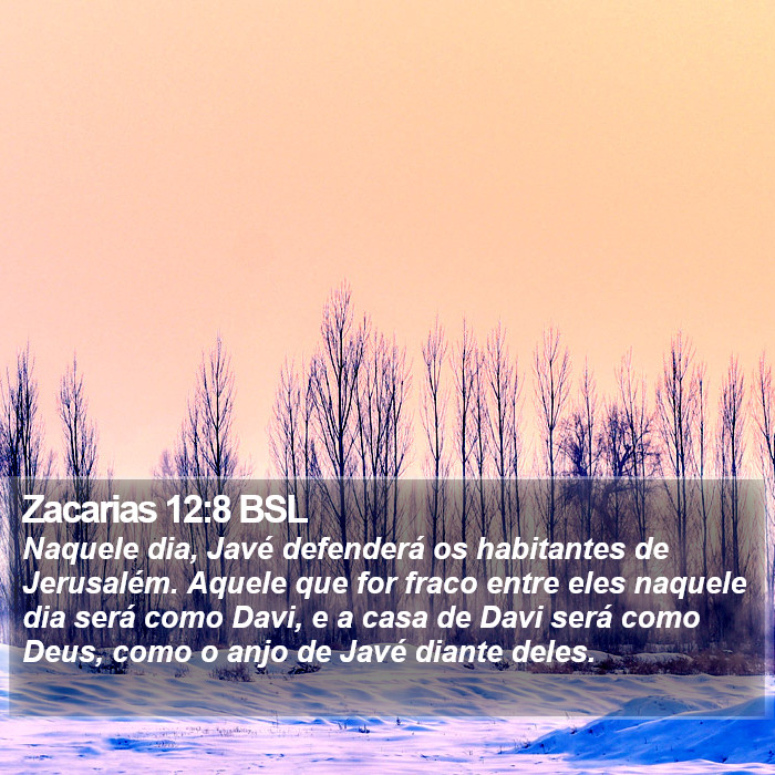 Zacarias 12:8 BSL Bible Study