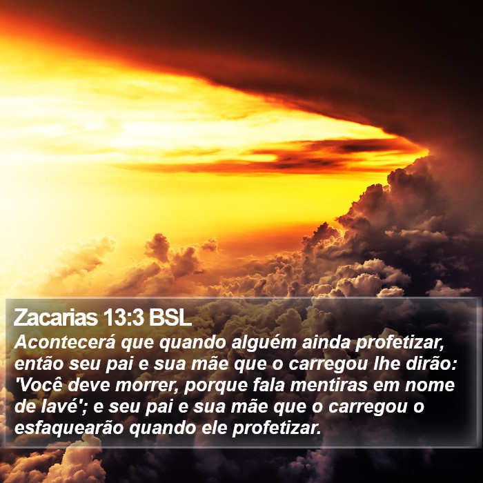 Zacarias 13:3 BSL Bible Study