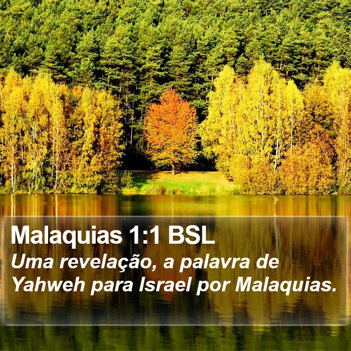 Malaquias 1:1 BSL Bible Study