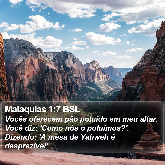 Malaquias 1:7 BSL Bible Study