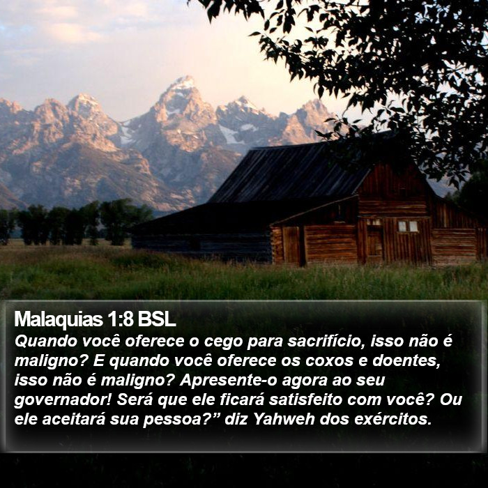 Malaquias 1:8 BSL Bible Study