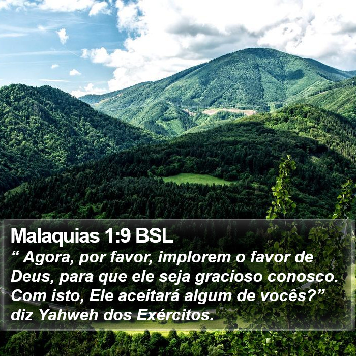 Malaquias 1:9 BSL Bible Study