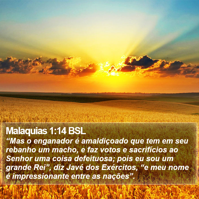 Malaquias 1:14 BSL Bible Study