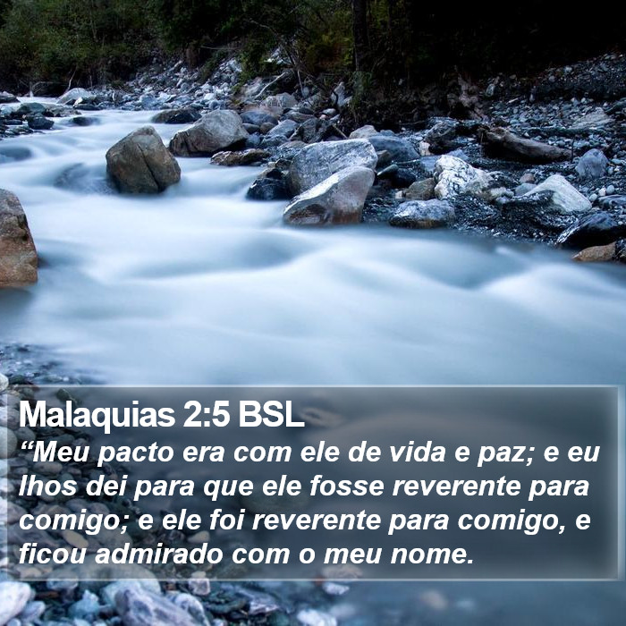 Malaquias 2:5 BSL Bible Study