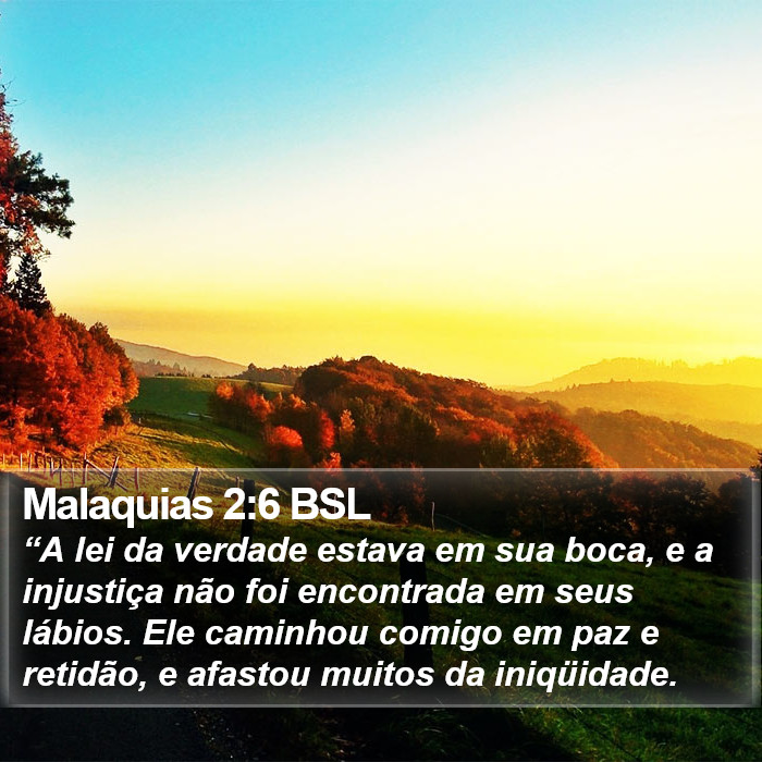 Malaquias 2:6 BSL Bible Study