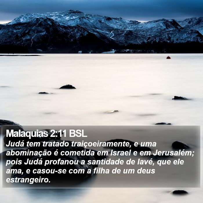 Malaquias 2:11 BSL Bible Study