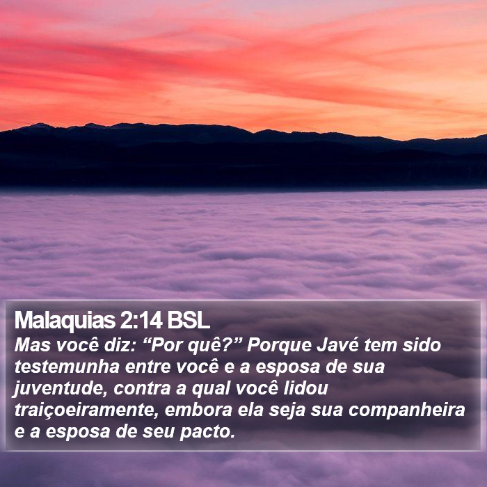 Malaquias 2:14 BSL Bible Study