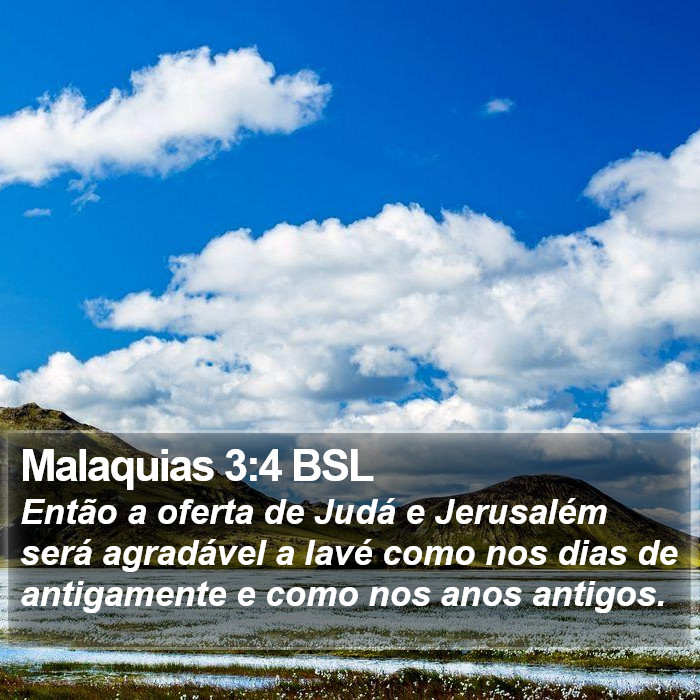 Malaquias 3:4 BSL Bible Study