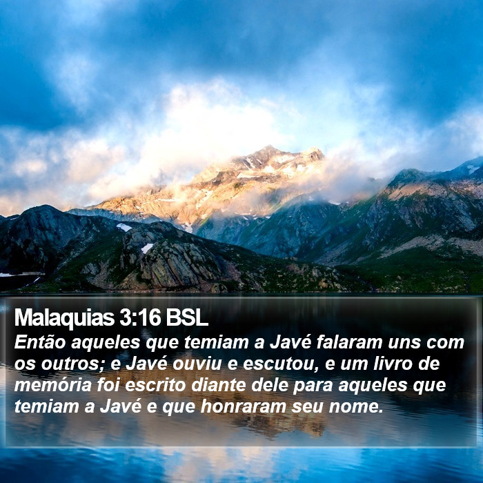 Malaquias 3:16 BSL Bible Study