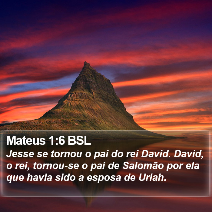 Mateus 1:6 BSL Bible Study