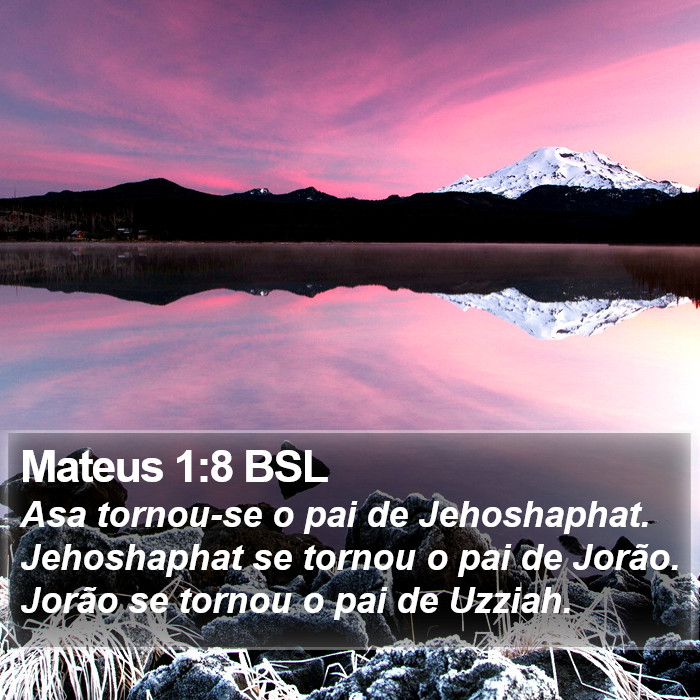 Mateus 1:8 BSL Bible Study