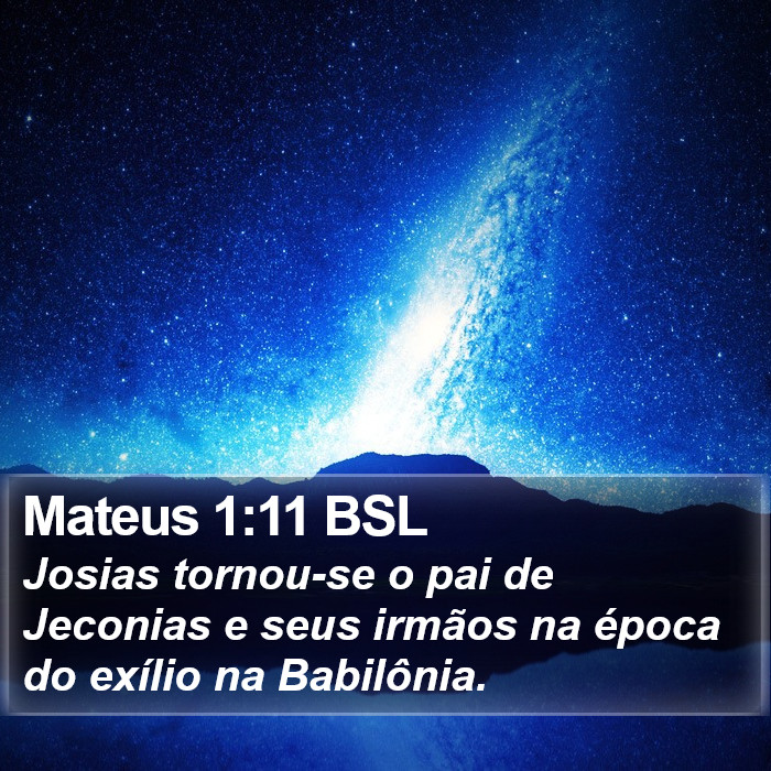 Mateus 1:11 BSL Bible Study