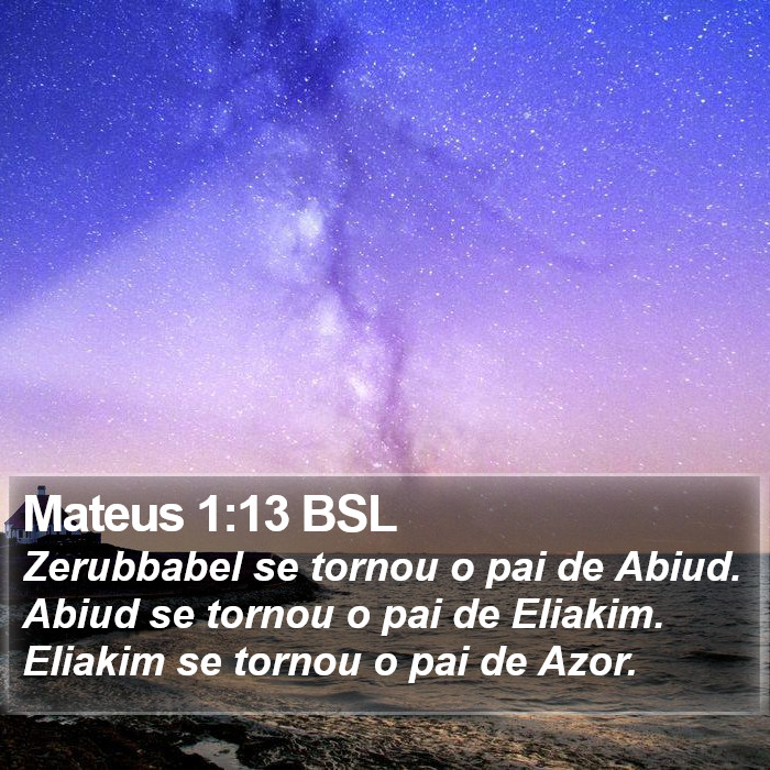 Mateus 1:13 BSL Bible Study