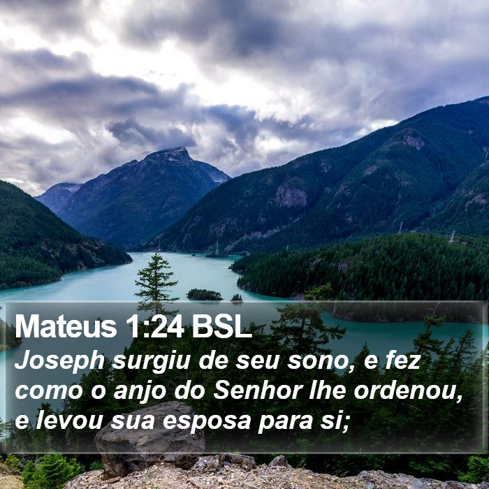 Mateus 1:24 BSL Bible Study