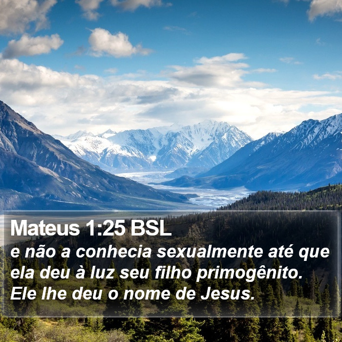 Mateus 1:25 BSL Bible Study