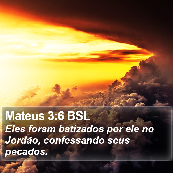 Mateus 3:6 BSL Bible Study
