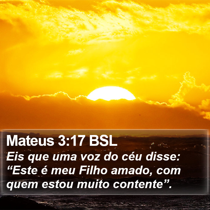 Mateus 3:17 BSL Bible Study