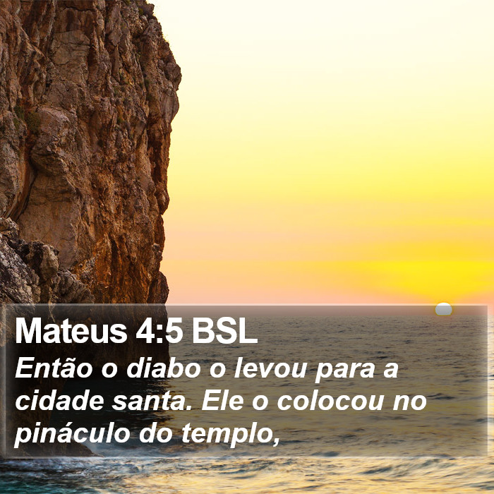 Mateus 4:5 BSL Bible Study