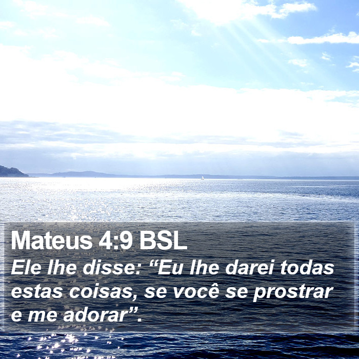 Mateus 4:9 BSL Bible Study