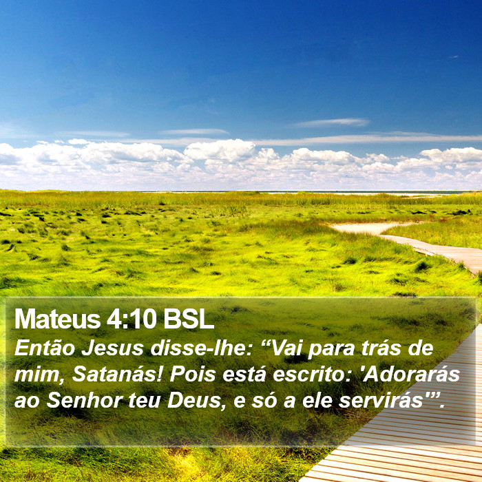 Mateus 4:10 BSL Bible Study