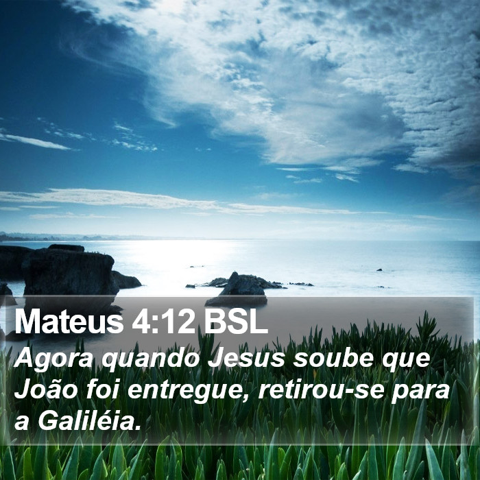 Mateus 4:12 BSL Bible Study