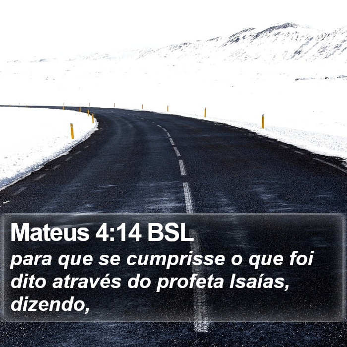 Mateus 4:14 BSL Bible Study