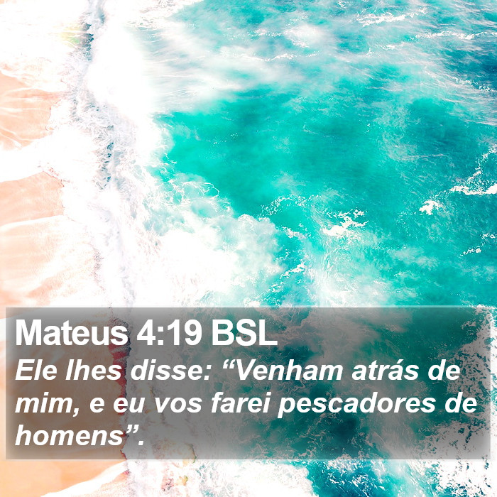 Mateus 4:19 BSL Bible Study