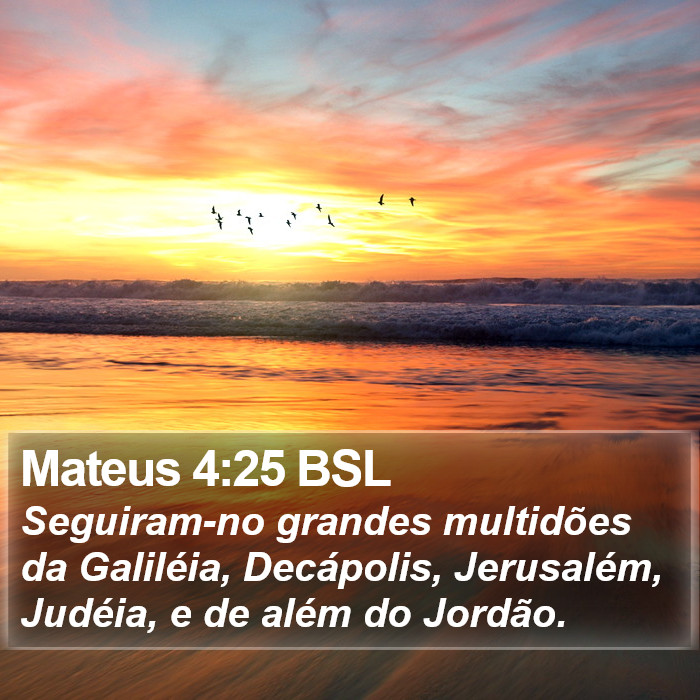 Mateus 4:25 BSL Bible Study