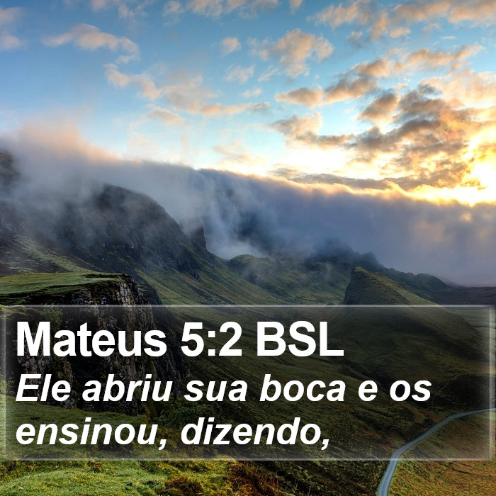 Mateus 5:2 BSL Bible Study
