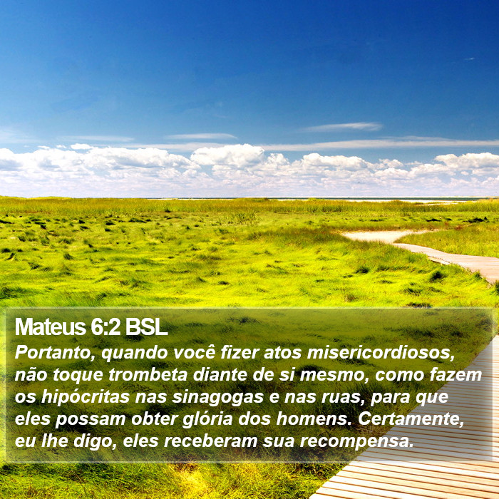 Mateus 6:2 BSL Bible Study