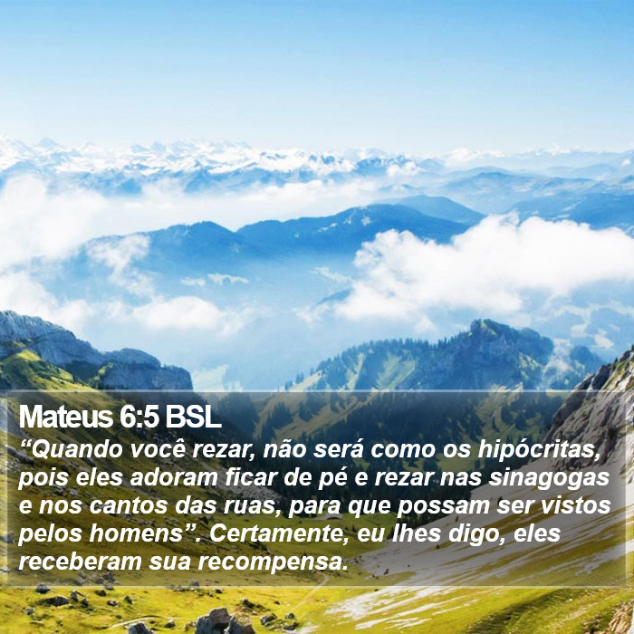 Mateus 6:5 BSL Bible Study