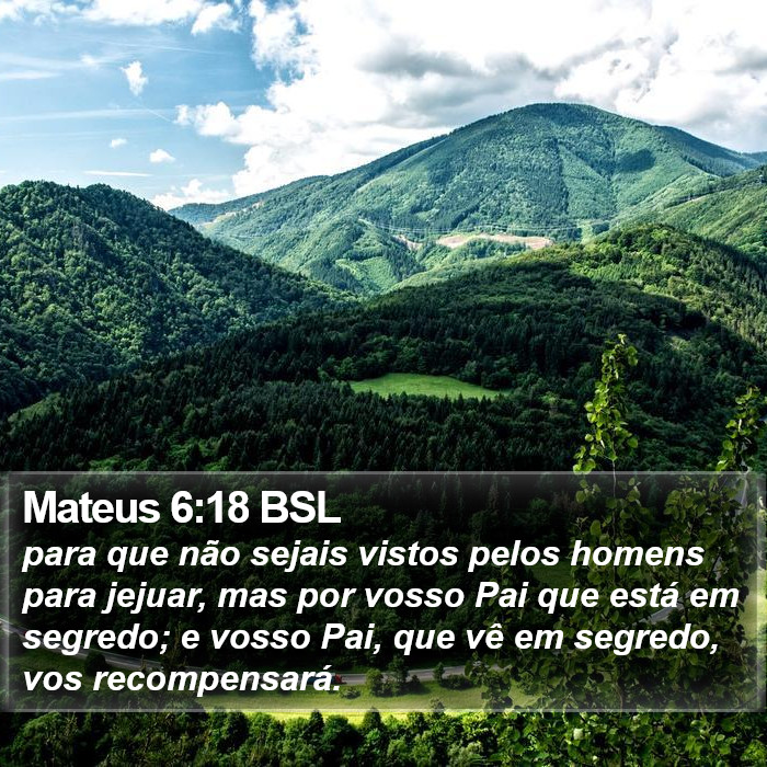 Mateus 6:18 BSL Bible Study