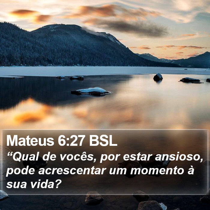 Mateus 6:27 BSL Bible Study