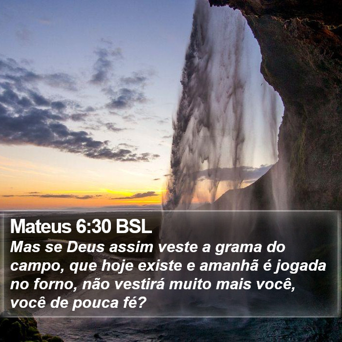 Mateus 6:30 BSL Bible Study