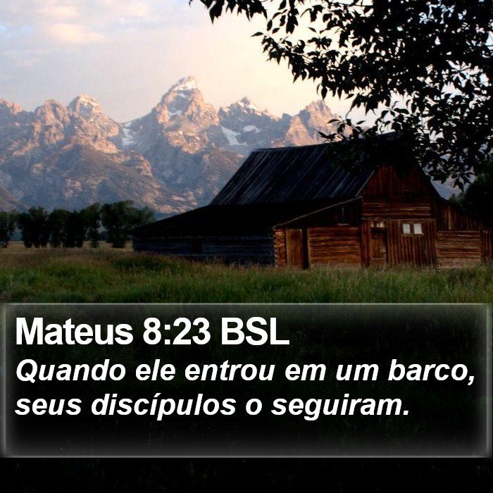 Mateus 8:23 BSL Bible Study