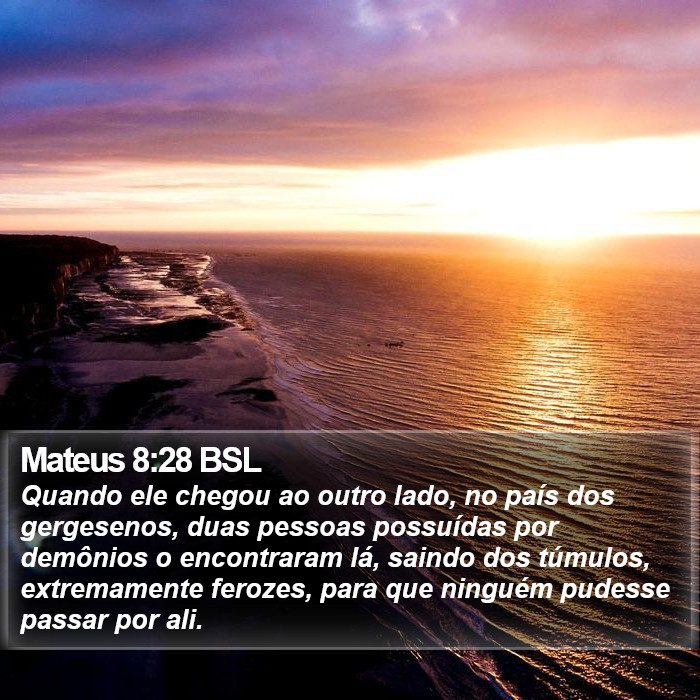 Mateus 8:28 BSL Bible Study