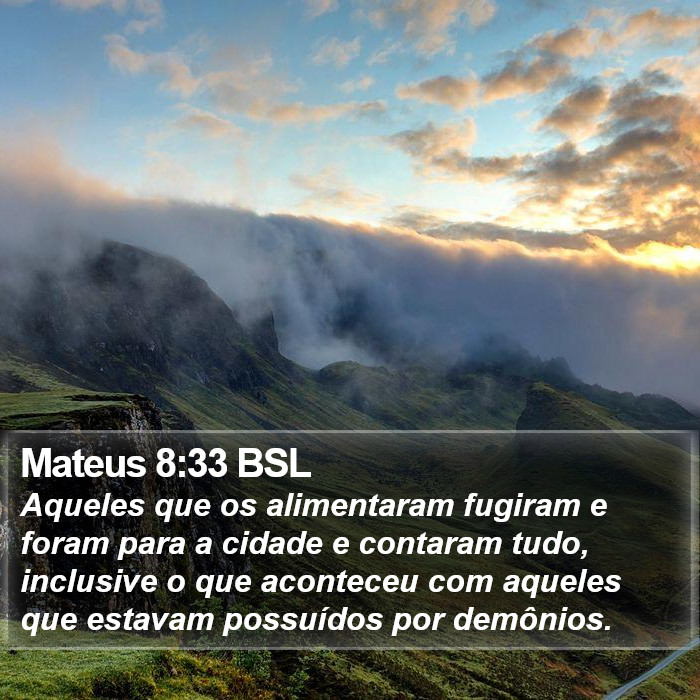 Mateus 8:33 BSL Bible Study