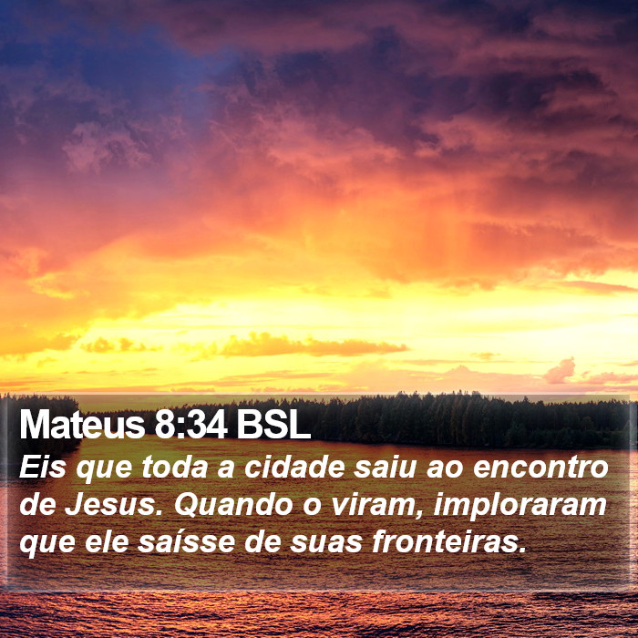 Mateus 8:34 BSL Bible Study