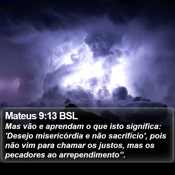 Mateus 9:13 BSL Bible Study