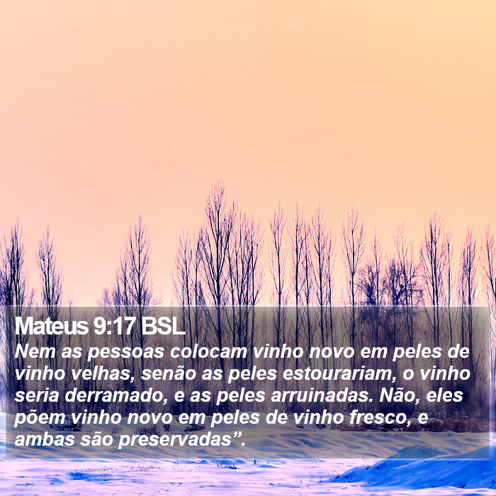 Mateus 9:17 BSL Bible Study