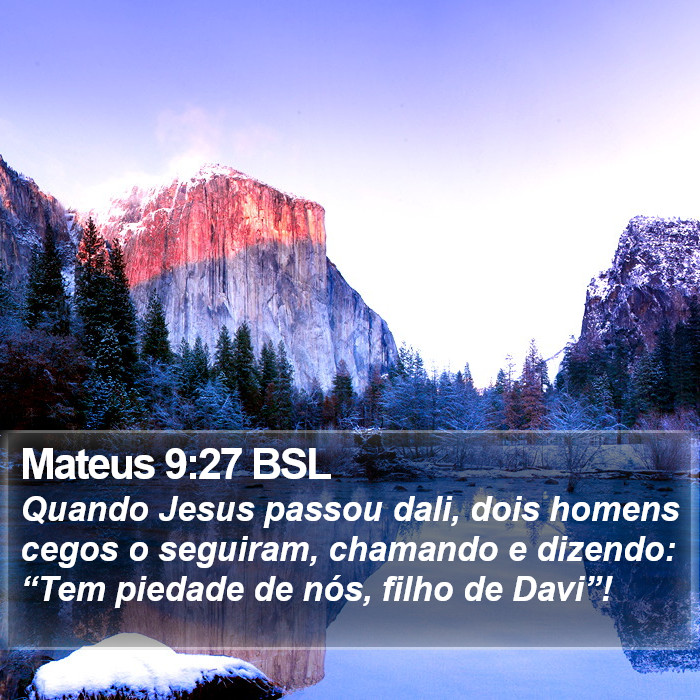 Mateus 9:27 BSL Bible Study