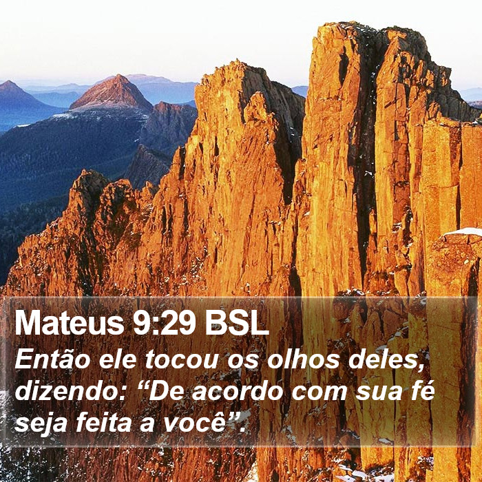 Mateus 9:29 BSL Bible Study