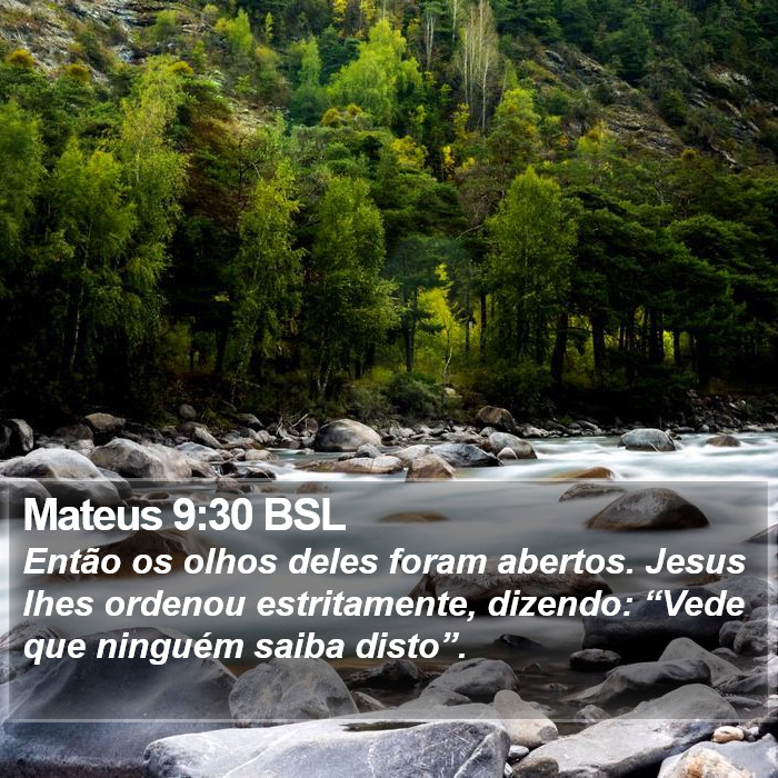 Mateus 9:30 BSL Bible Study