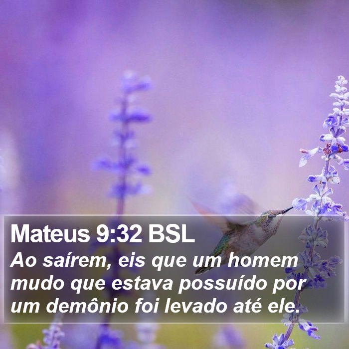 Mateus 9:32 BSL Bible Study