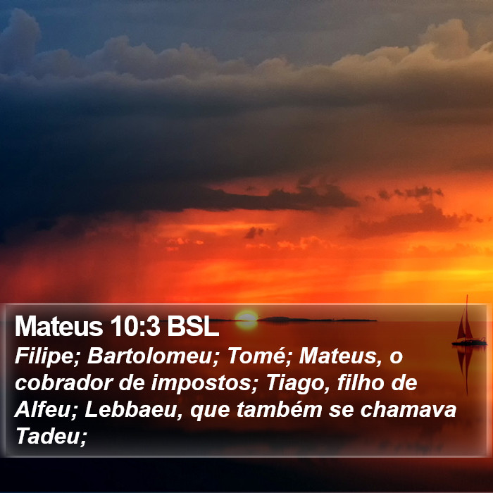 Mateus 10:3 BSL Bible Study