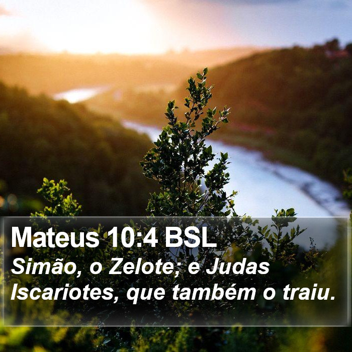 Mateus 10:4 BSL Bible Study