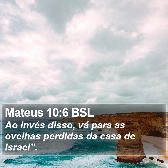 Mateus 10:6 BSL Bible Study
